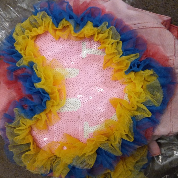 KAWAII PINK DENIM JACKET, Rainbow, Medium/large - Picture 4 of 16